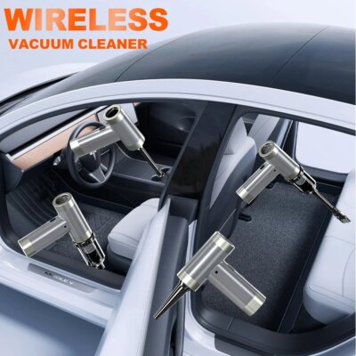 SZUK Car Mini Vacuum Cleaner Portable High Power Blower Wireless Cleaning Machine Handheld Electric Turbo Blower Car Electronics - Image 5