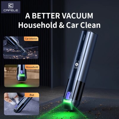 CAFELE 18000Pa Car Vacuum Cleaner 4-in-1 Handheld Portable Wireless Vacuum Cleaner Powerful Air Gun Blower Rechargeable - Image 3