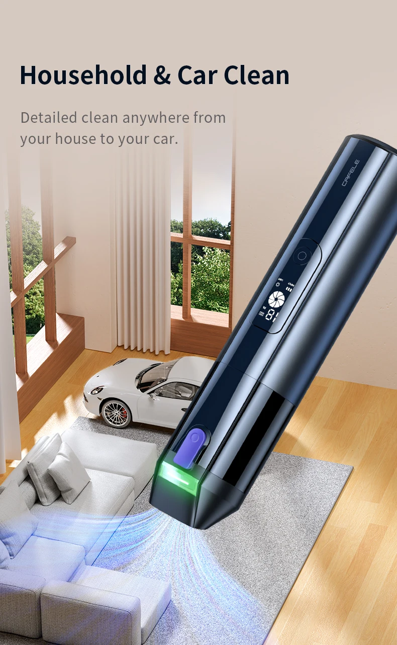 CAFELE 18000Pa Car Vacuum Cleaner 4-in-1 Handheld Portable Wireless Vacuum Cleaner Powerful Air Gun Blower Rechargeable CAFELE 18000Pa Car Vacuum Cleaner 4-in-1 Handheld Portable Wireless Vacuum Cleaner Powerful Air Gun Blower Rechargeable