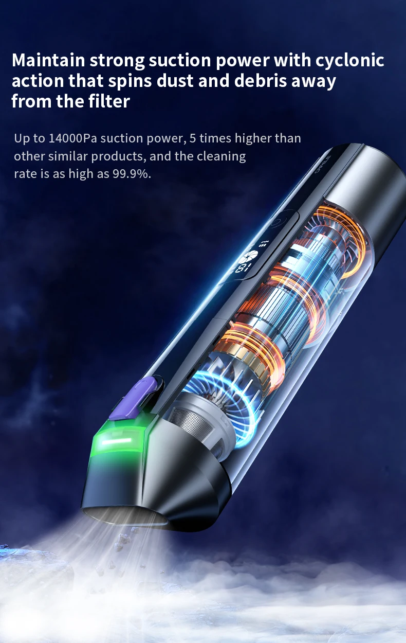 CAFELE 18000Pa Car Vacuum Cleaner 4-in-1 Handheld Portable Wireless Vacuum Cleaner Powerful Air Gun Blower Rechargeable CAFELE 18000Pa Car Vacuum Cleaner 4-in-1 Handheld Portable Wireless Vacuum Cleaner Powerful Air Gun Blower Rechargeable
