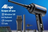 500W Electric Air Duster, Air Blower Replaces Canned Air Spray for PC Computer Keyboard Cleaner Compressed Air Can Duster