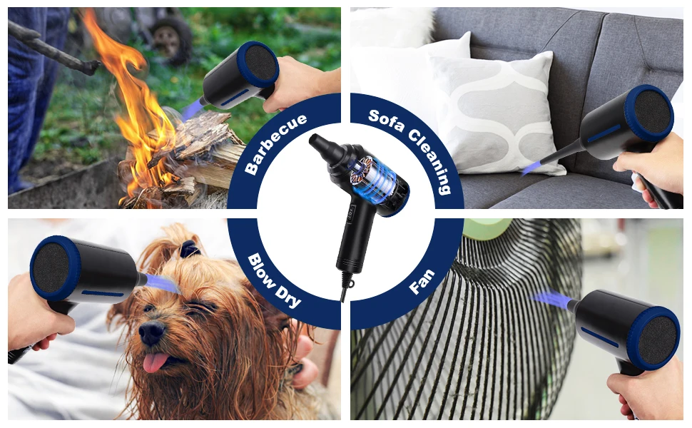 500W Electric Air Duster, Air Blower Replaces Canned Air Spray for PC Computer Keyboard Cleaner Compressed Air Can Duster 500W Electric Air Duster, Air Blower Replaces Canned Air Spray for PC Computer Keyboard Cleaner Compressed Air Can Duster