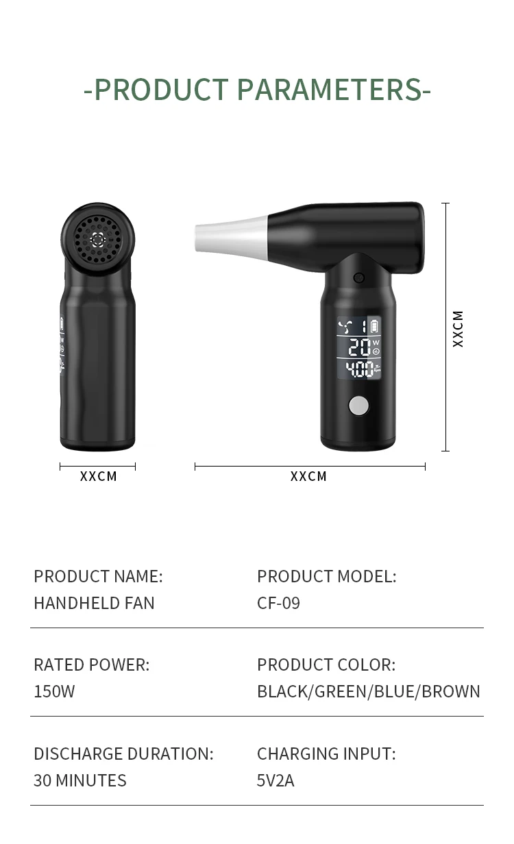 Mini Brushless Air Duster Portable Compressed Air Blower with Suction for Keyboard Computer Cleaning Multi Use Home Office