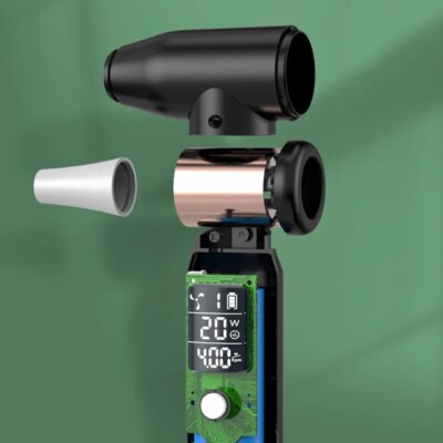 Mini Brushless Air Duster Portable Compressed Air Blower with Suction for Keyboard Computer Cleaning Multi Use Home Office - Image 3
