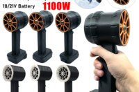 XL Turbo Jet Fan 2200g Thrust Jet Dry Blower 64mm Brushless Motor Handheld Ducted Fan for Dewalt/Makita/Milwaukee 18/21V Battery