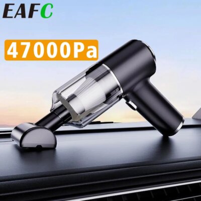 EAFC Car Vacuum Cleaner Portable Wireless Vacuum 47000PA Strong Suction Handheld Vacuum Cleaner Powerful Blower Dust for CarHome