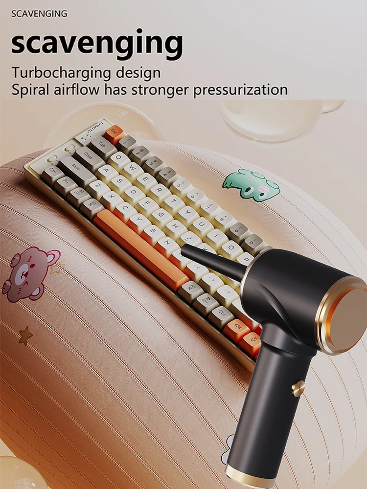 Car wireless handheld vacuum cleaner: USB portable charging, blow-suction integrated dust collector, small and large suction!