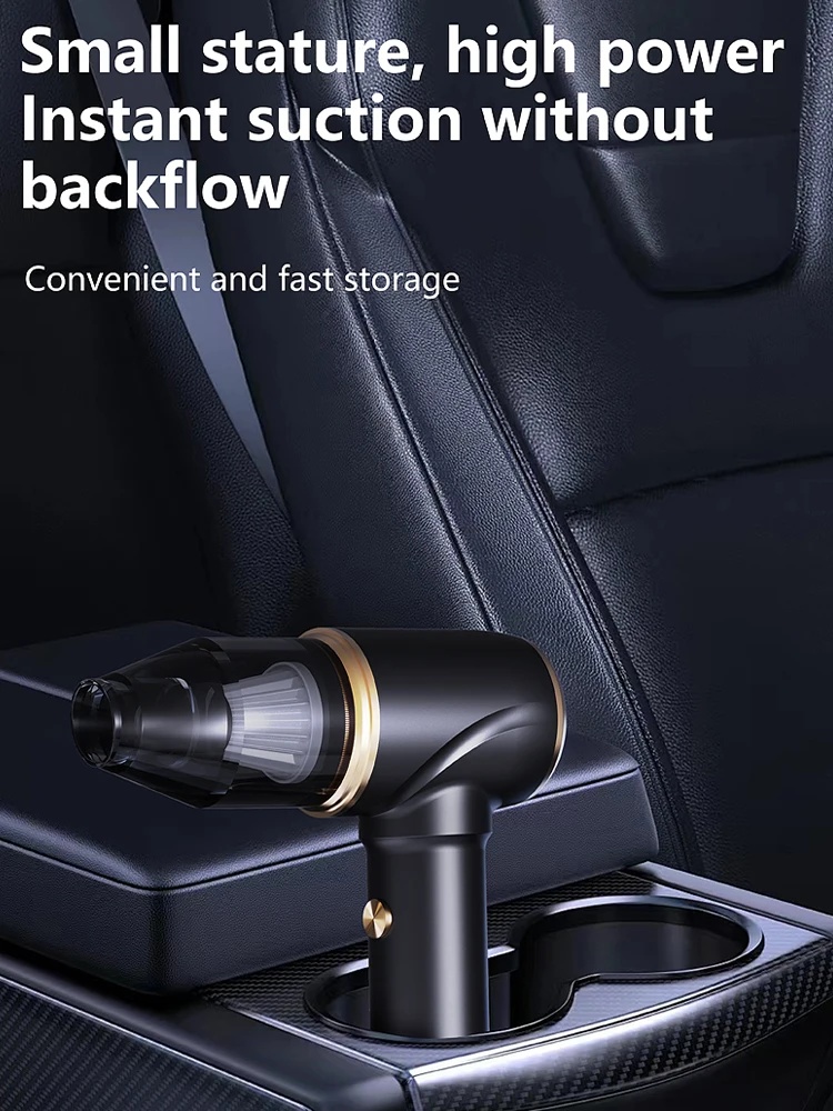 Car wireless handheld vacuum cleaner: USB portable charging, blow-suction integrated dust collector, small and large suction!