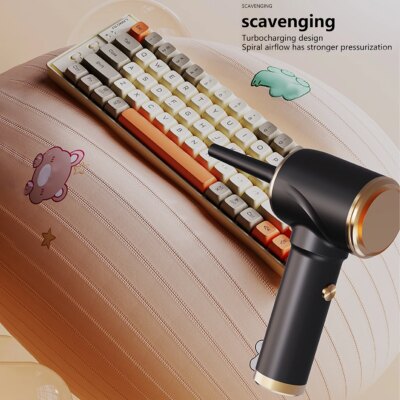 Car wireless handheld vacuum cleaner: USB portable charging, blow-suction integrated dust collector, small and large suction! - Image 5