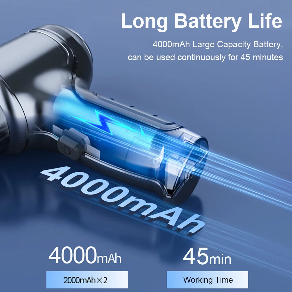 Car Vacuum Cleaner 95000PA Strong Suction Handheld Wireless Vacuum Cleaner for Car Household Portable Vacuum Cleaner Blower
