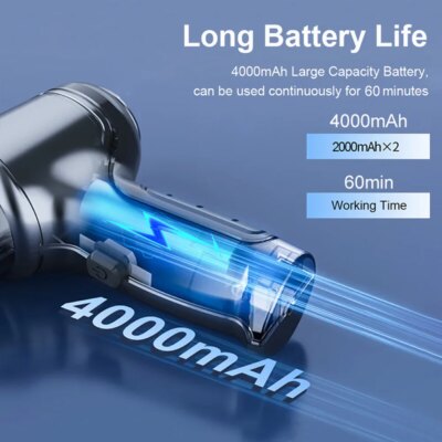 Car Vacuum Cleaner 95000PA Strong Suction Handheld Wireless Vacuum Cleaner for Car Household Portable Vacuum Cleaner Blower - Image 4