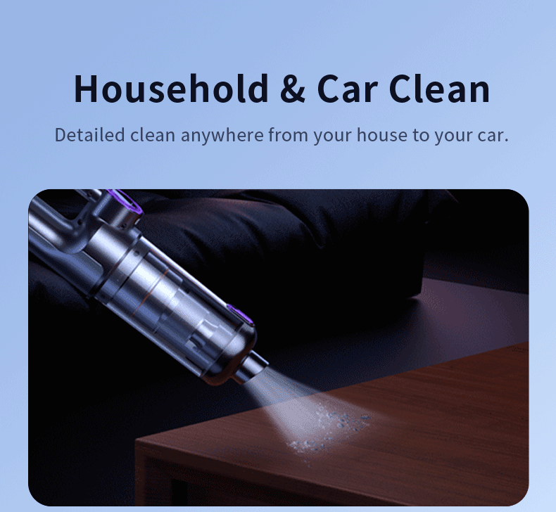 CAFELE 14000Pa Car Vacuum Cleaner Handheld 100W High Power Wireless Cleaner 6000mAh Air Extractor 2-in-1 For Home Car Cleaning CAFELE 14000Pa Car Vacuum Cleaner Handheld 100W High Power Wireless Cleaner 6000mAh Air Extractor 2-in-1 For Home Car Cleaning
