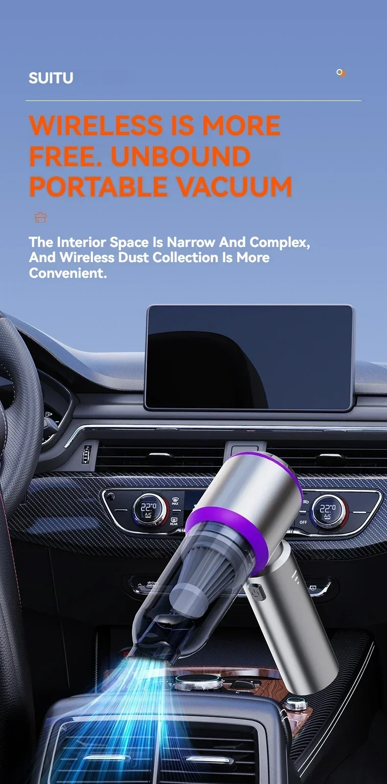Car Vacuum Cleaner High Power Portable Handheld Wireless Brushless Motor Cleaning Machine Powerful Air Duster for Home Appliance Car Vacuum Cleaner High Power Portable Handheld Wireless Brushless Motor Cleaning Machine Powerful Air Duster for Home Appliance
