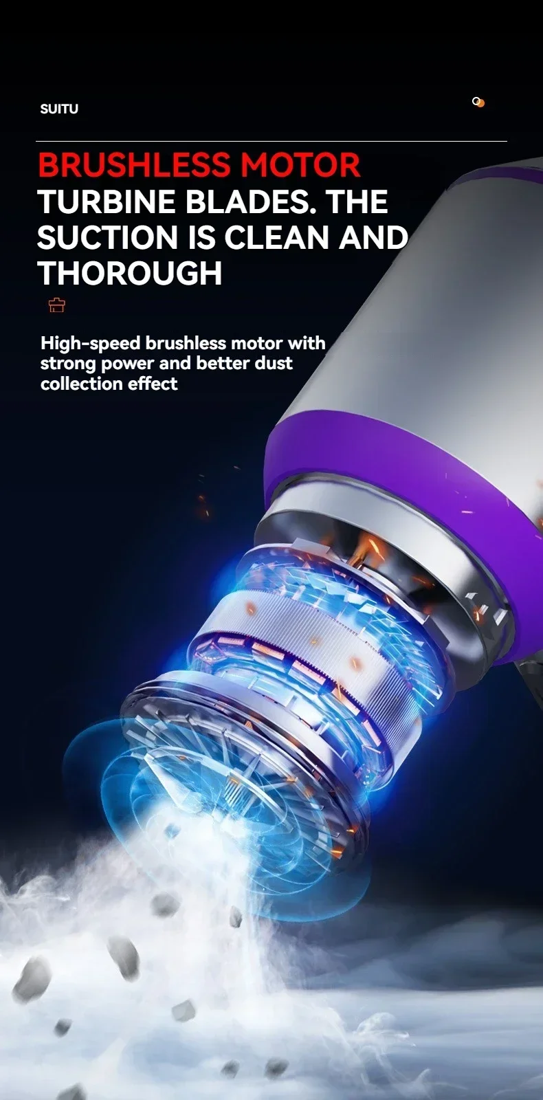 Car Vacuum Cleaner High Power Portable Handheld Wireless Brushless Motor Cleaning Machine Powerful Air Duster for Home Appliance Car Vacuum Cleaner High Power Portable Handheld Wireless Brushless Motor Cleaning Machine Powerful Air Duster for Home Appliance
