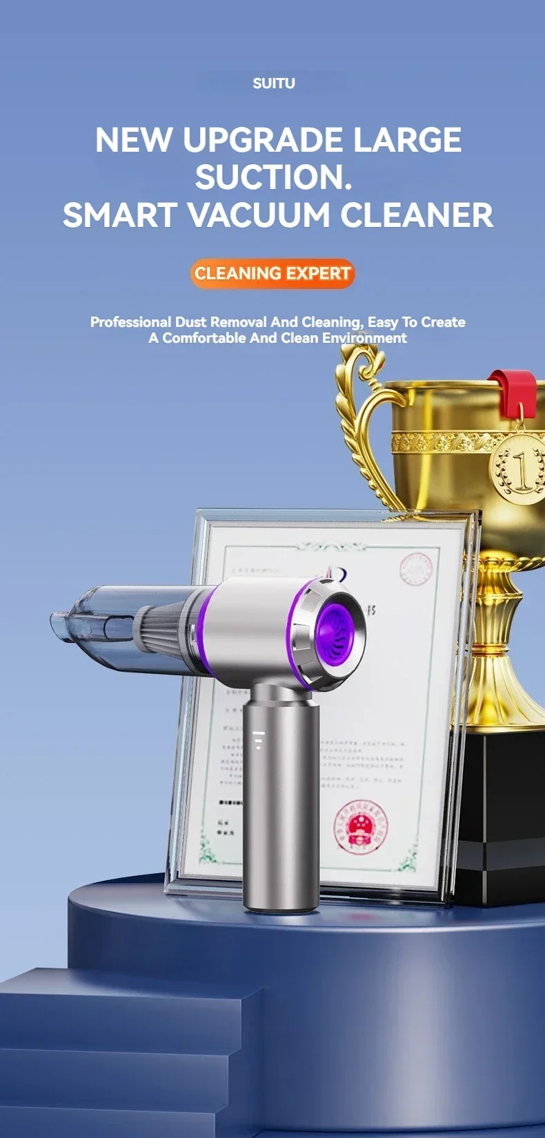 Car Vacuum Cleaner High Power Portable Handheld Wireless Brushless Motor Cleaning Machine Powerful Air Duster for Home Appliance Car Vacuum Cleaner High Power Portable Handheld Wireless Brushless Motor Cleaning Machine Powerful Air Duster for Home Appliance