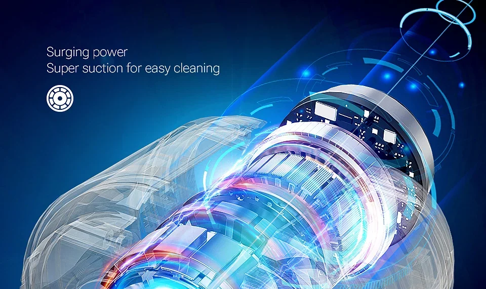 SZUK Car Vacuum CIeaner 638000Pa Wireless Mini Handheld Cleaning Machine Powerful Portable Blower Vacuum Cleaner for Car Home