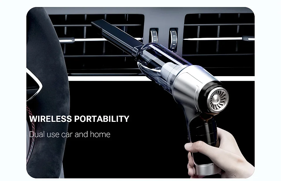 SZUK Car Vacuum CIeaner 638000Pa Wireless Mini Handheld Cleaning Machine Powerful Portable Blower Vacuum Cleaner for Car Home
