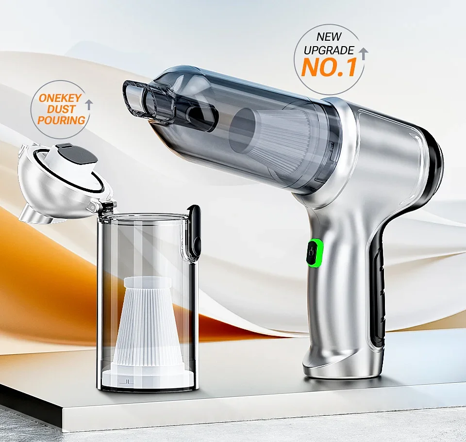 SZUK Car Vacuum CIeaner 638000Pa Wireless Mini Handheld Cleaning Machine Powerful Portable Blower Vacuum Cleaner for Car Home
