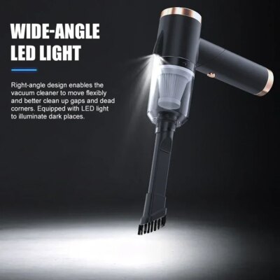 Cordless Car Hoover Foldable 9000PA Wireless Vacuum Cleaner 4000mAh Mini Dust Collector 120W USB Powered for Vehicle Home Office - Image 6