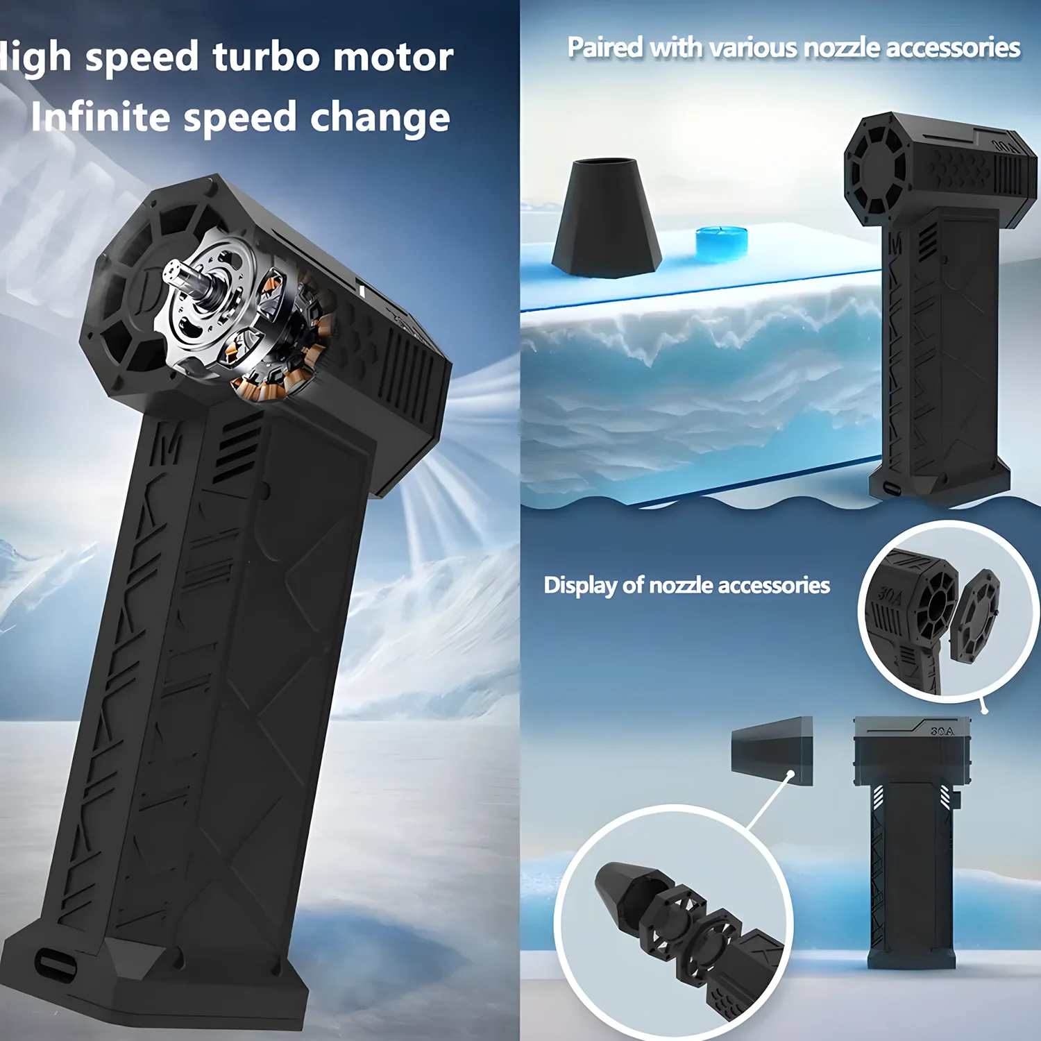 Electric Wireless Air Duster Mini Compressed Air Blower Gun Type-C Air Duster For Computer Keyboard PC Clean Gadget Blower