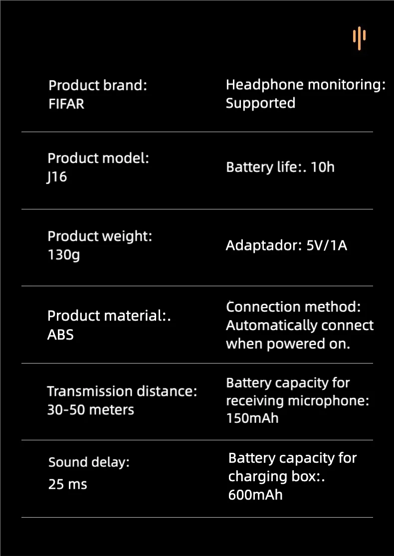 FIFAR Wireless Lavalier Lapel Microphone Portable Noise Reduction Audio Recording For iPhone Android PC With Charging Box