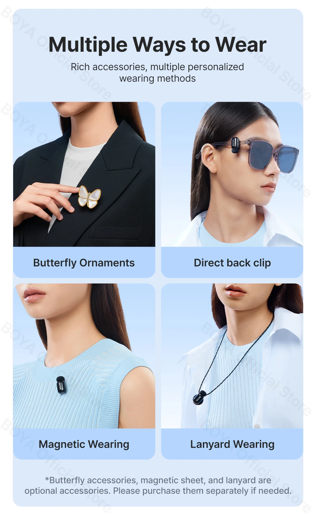 BOYA BOYA Mini Wireless Lavalier Lapel Microphone for iPhone iPad Android Type-C Phone Live Broadcast Audio Video Recording Vlog BOYA BOYA Mini Wireless Lavalier Lapel Microphone for iPhone iPad Android Type-C Phone Live Broadcast Audio Video Recording Vlog