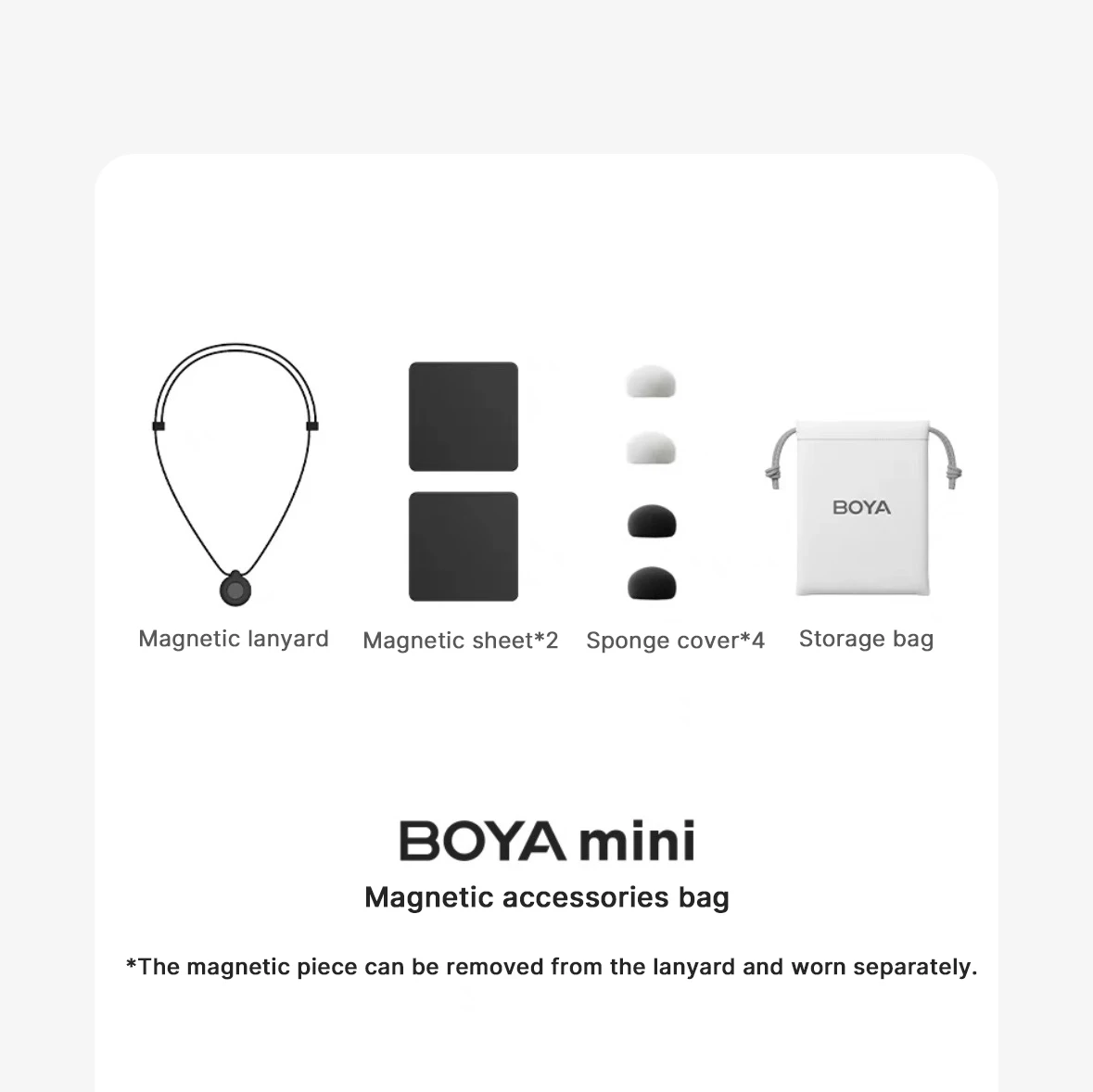 BOYA BOYA Mini Wireless Lavalier Lapel Microphone for iPhone iPad Android Type-C Phone Live Broadcast Audio Video Recording Vlog BOYA BOYA Mini Wireless Lavalier Lapel Microphone for iPhone iPad Android Type-C Phone Live Broadcast Audio Video Recording Vlog