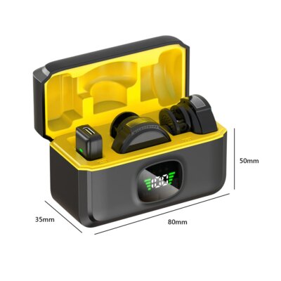 For Xiaomi Wireless Lavalier Lapel Microphone iPhone iPad Android Type-C Phone Live Game Recording Interview with Magnetic Clip - Image 6