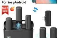 Ulanzi J12 Wireless Lavalier Microphone Audio Video Recording Mini Mic Plug Play For Smartphone Android iPhone Live Broadcast