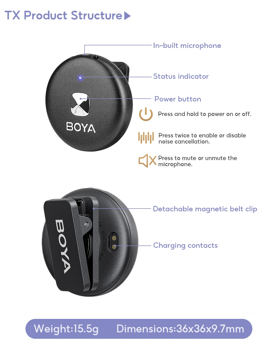 BOYA Omic D/U Wireless Lavalier Lapel Microphone for iPhone iPad Android Type-c Smartphone Youtube Live Recording Interview Vlog BOYA Omic D/U Wireless Lavalier Lapel Microphone for iPhone iPad Android Type-c Smartphone Youtube Live Recording Interview Vlog