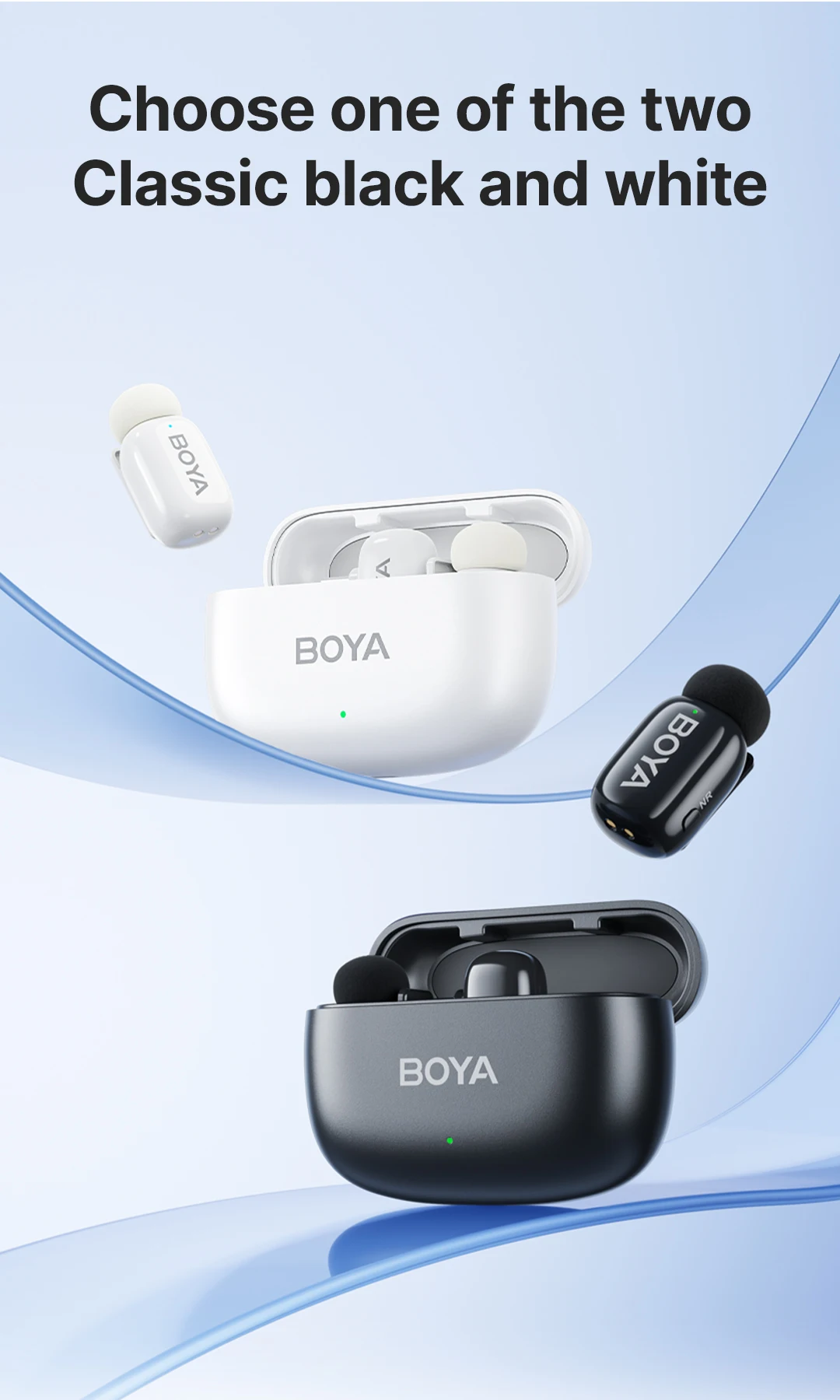 BOYA BOYA Mini Wireless Lavalier Microphone for iPhone 15/16 Series Android Type-C Smartphones Mirroless Cameras Video Recording BOYA BOYA Mini Wireless Lavalier Microphone for iPhone 15/16 Series Android Type-C Smartphones Mirroless Cameras Video Recording