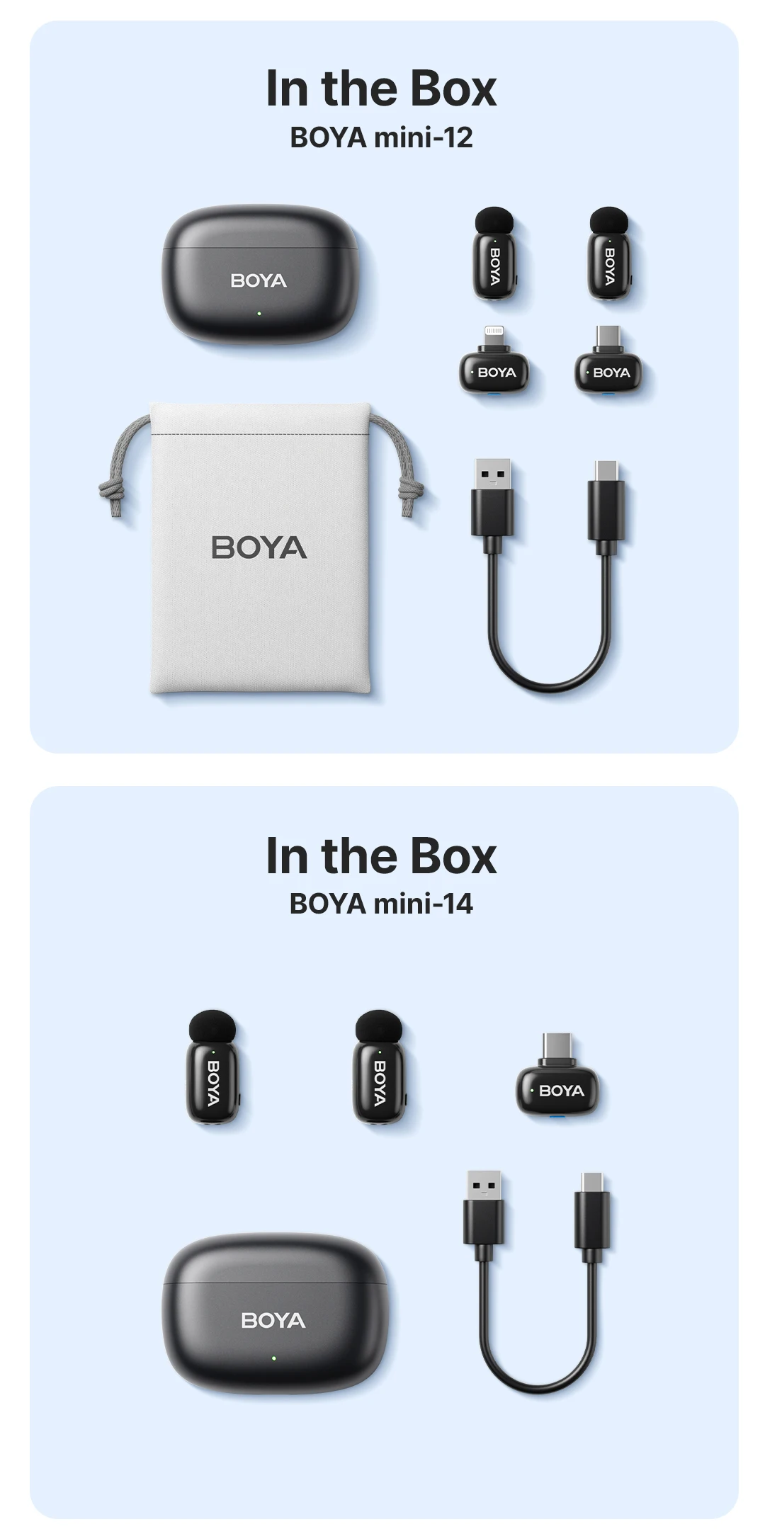 BOYA BOYA Mini Wireless Lavalier Microphone for iPhone 15/16 Series Android Type-C Smartphones Mirroless Cameras Video Recording BOYA BOYA Mini Wireless Lavalier Microphone for iPhone 15/16 Series Android Type-C Smartphones Mirroless Cameras Video Recording