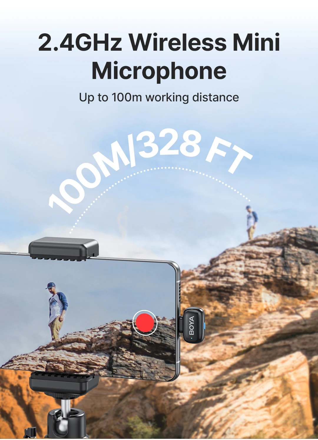 BOYA BOYA Mini Wireless Lavalier Microphone for iPhone 15/16 Series Android Type-C Smartphones Mirroless Cameras Video Recording BOYA BOYA Mini Wireless Lavalier Microphone for iPhone 15/16 Series Android Type-C Smartphones Mirroless Cameras Video Recording