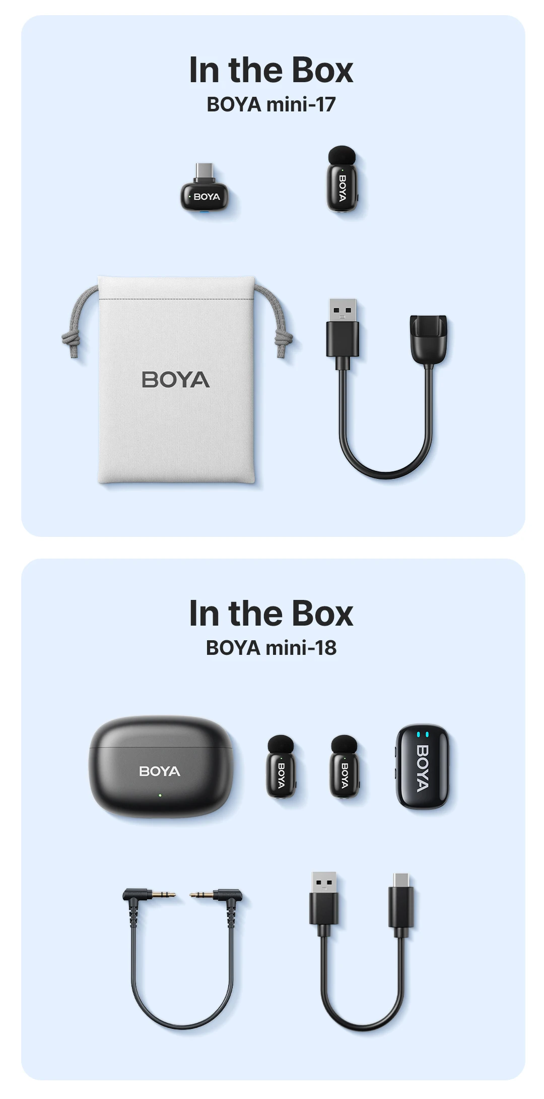 BOYA BOYA Mini Wireless Lavalier Microphone for iPhone 15/16 Series Android Type-C Smartphones Mirroless Cameras Video Recording BOYA BOYA Mini Wireless Lavalier Microphone for iPhone 15/16 Series Android Type-C Smartphones Mirroless Cameras Video Recording