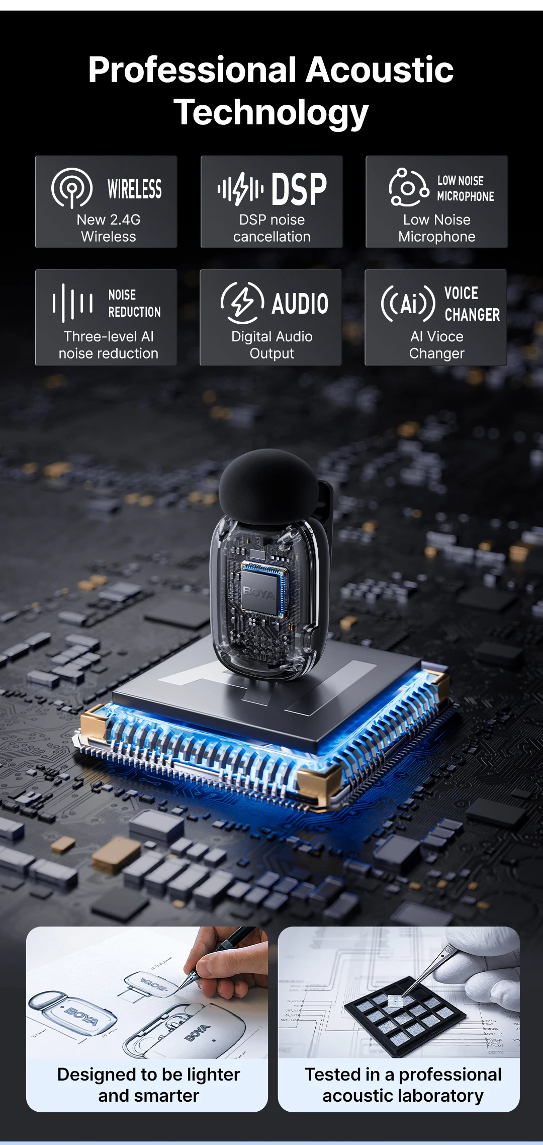 BOYA BOYA Mini Wireless Lavalier Microphone for iPhone 15/16 Series Android Type-C Smartphones Mirroless Cameras Video Recording BOYA BOYA Mini Wireless Lavalier Microphone for iPhone 15/16 Series Android Type-C Smartphones Mirroless Cameras Video Recording