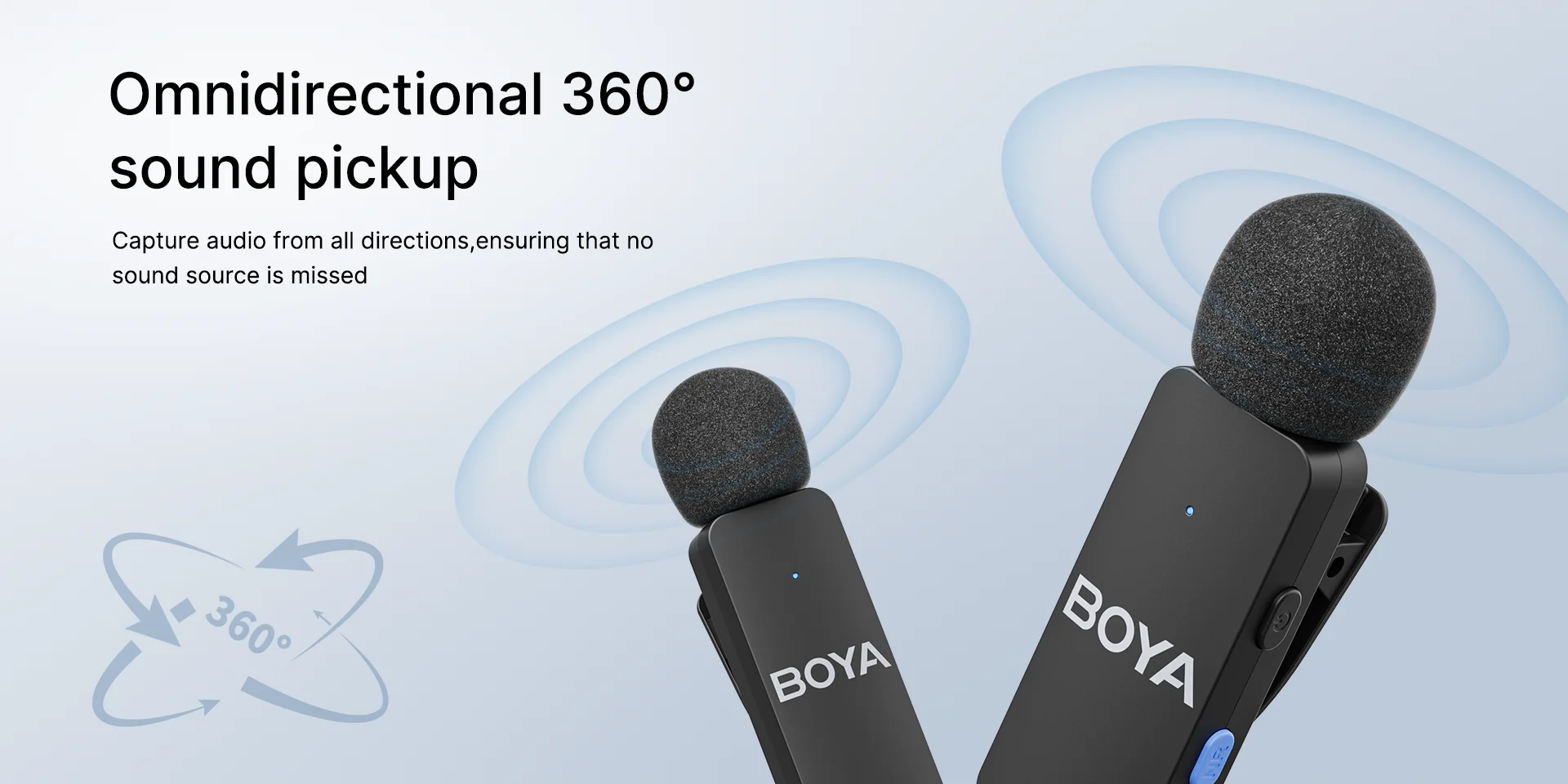 BOYA BY-V4 Four-channel Wireless Lavalier Microphone for iPhone 15 Series Type C Smartphone Lapel Mic for Youtube Recording Vlog