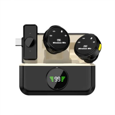 Basix Wireless Lavalier Lapel Microphone for iPhone iPad Android Outdoor live streaming Recording Interview with Magnetic Clip - Image 6