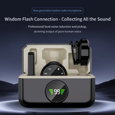 Basix Wireless Lavalier Lapel Microphone for iPhone iPad Android Outdoor live streaming Recording Interview with Magnetic Clip - Image 5