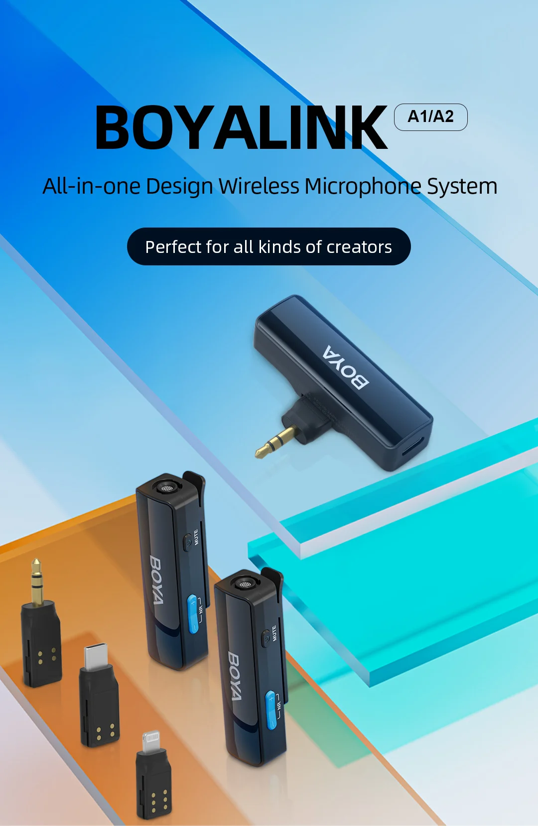 BOYA BOYALINK A Wireless Lavalier Microphone for iPhone 15/16 Series OPPO Samsung Xiaomi Go Pro SONY DSLR Cameras Vlog Recording BOYA BOYALINK A Wireless Lavalier Microphone for iPhone 15/16 Series OPPO Samsung Xiaomi Go Pro SONY DSLR Cameras Vlog Recording