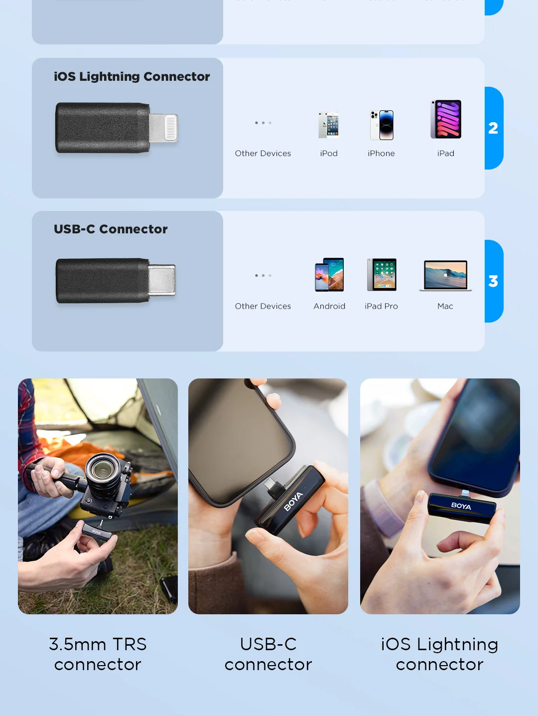 BOYA BOYALINK A Wireless Lavalier Microphone for iPhone 15/16 Series OPPO Samsung Xiaomi Go Pro SONY DSLR Cameras Vlog Recording BOYA BOYALINK A Wireless Lavalier Microphone for iPhone 15/16 Series OPPO Samsung Xiaomi Go Pro SONY DSLR Cameras Vlog Recording