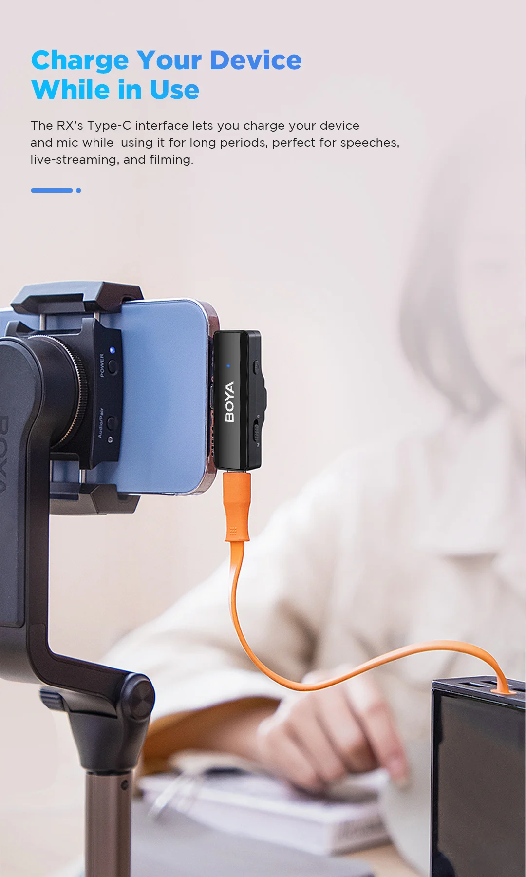 BOYA BOYALINK A Wireless Lavalier Microphone for iPhone 15/16 Series OPPO Samsung Xiaomi Go Pro SONY DSLR Cameras Vlog Recording BOYA BOYALINK A Wireless Lavalier Microphone for iPhone 15/16 Series OPPO Samsung Xiaomi Go Pro SONY DSLR Cameras Vlog Recording