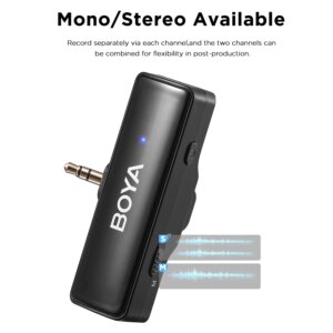 BOYA BOYALINK A Wireless Lavalier Microphone for iPhone 15/16 Series OPPO Samsung Xiaomi Go Pro SONY DSLR Cameras Vlog Recording - Image 4