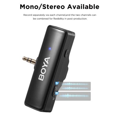 BOYA BOYALINK A Wireless Lavalier Microphone for iPhone 15/16 Series OPPO Samsung Xiaomi Go Pro SONY DSLR Cameras Vlog Recording - Image 4