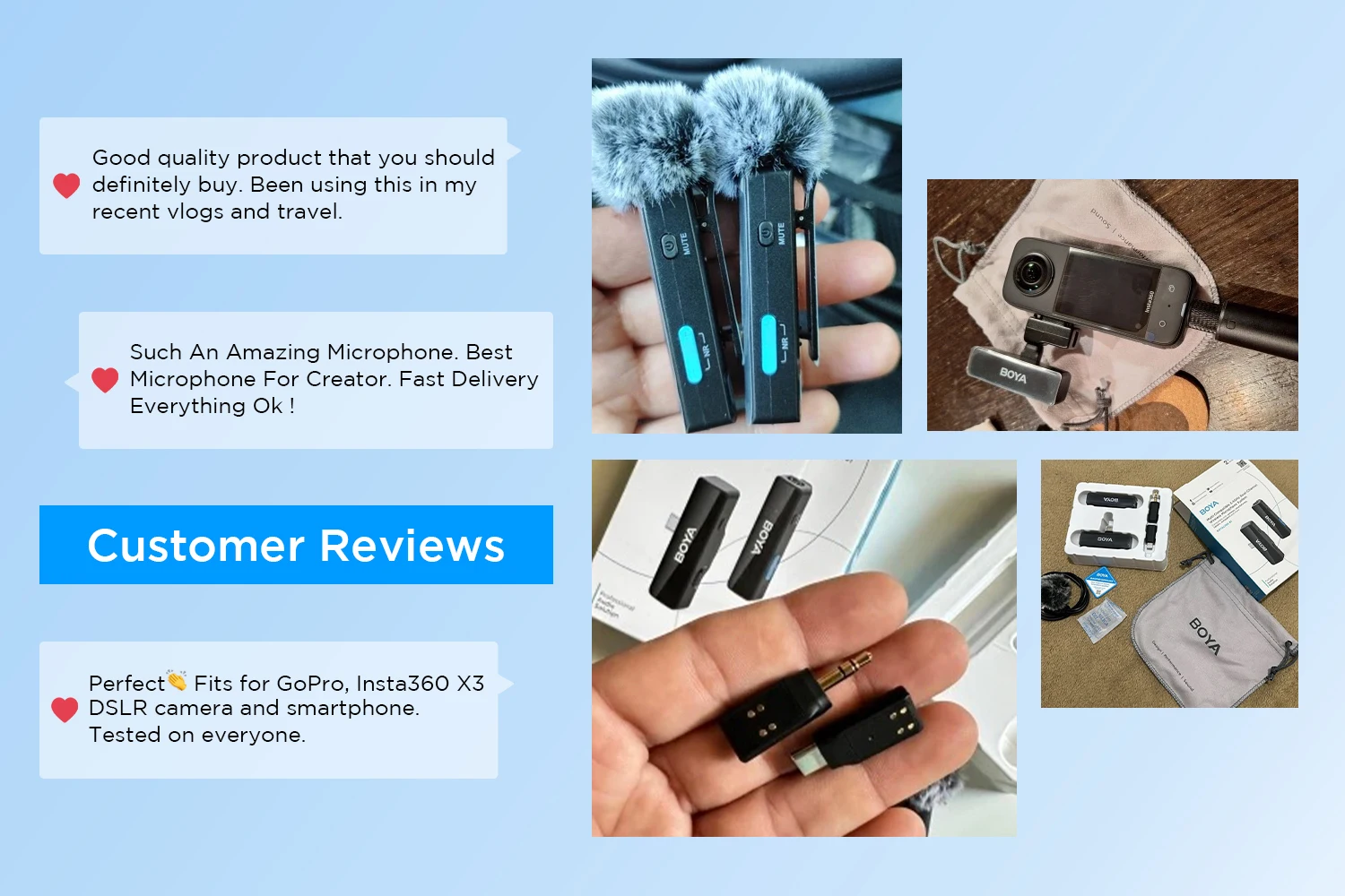 BOYA BOYALINK A Wireless Lavalier Microphone for iPhone 15/16 Series OPPO Samsung Xiaomi Go Pro SONY DSLR Cameras Vlog Recording BOYA BOYALINK A Wireless Lavalier Microphone for iPhone 15/16 Series OPPO Samsung Xiaomi Go Pro SONY DSLR Cameras Vlog Recording