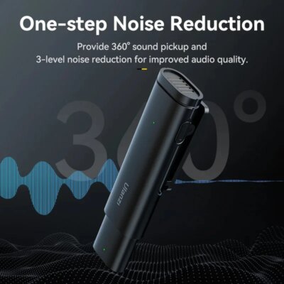 Ulanzi VM-10 Wireless Lavalier Microphone Portable Audio Video Recording Mic For iPhone 16 15 14 Android Live Broadcast Gaming - Image 2