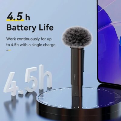 Ulanzi VM-10 Wireless Lavalier Microphone Portable Audio Video Recording Mic For iPhone 16 15 14 Android Live Broadcast Gaming - Image 4