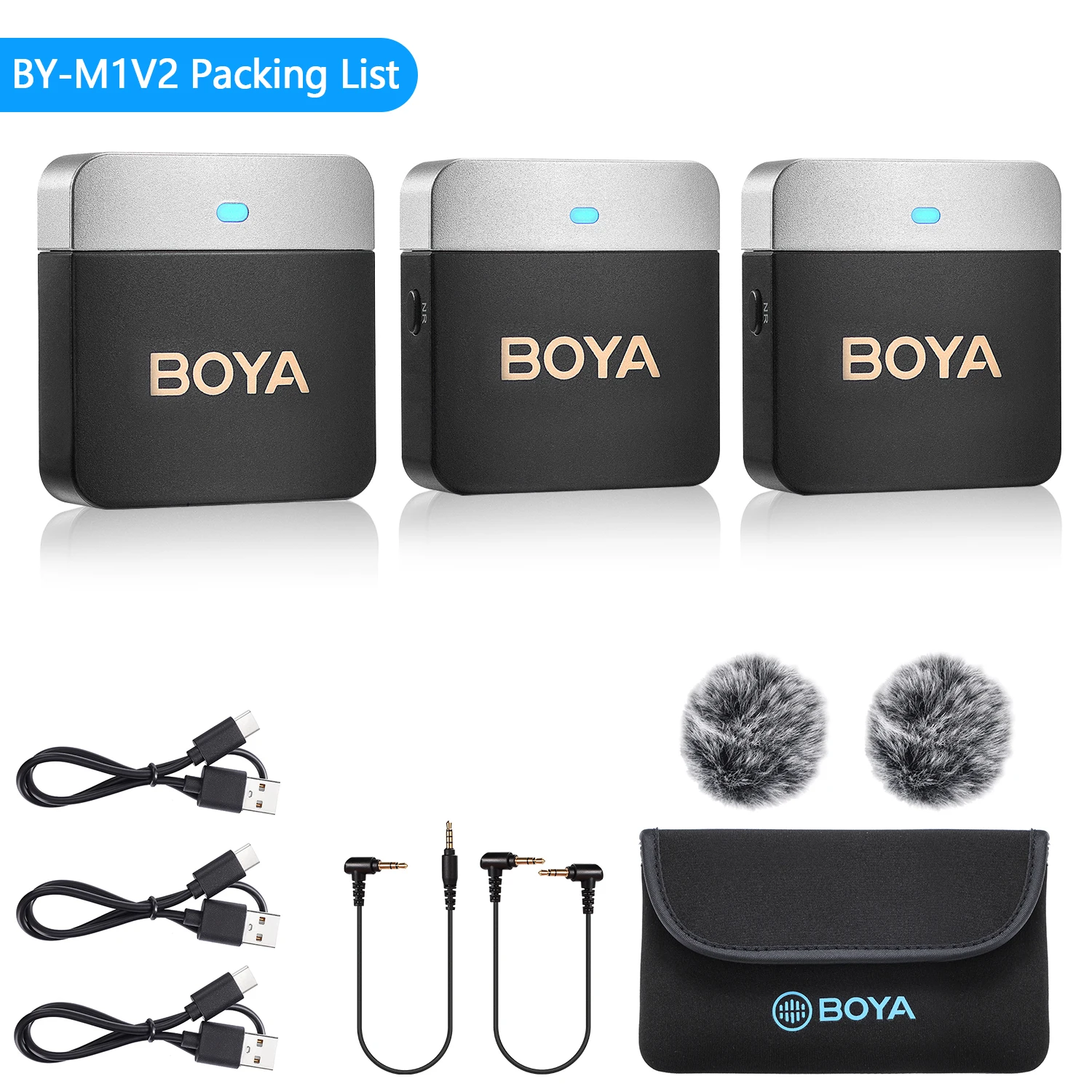BOYA BY-M1V Wireless Lavalier Lapel Condenser Microphone for iPhone Android Smartphone Camera PC Gaming YouTube Broadcast Vlog BOYA BY-M1V Wireless Lavalier Lapel Condenser Microphone for iPhone Android Smartphone Camera PC Gaming YouTube Broadcast Vlog