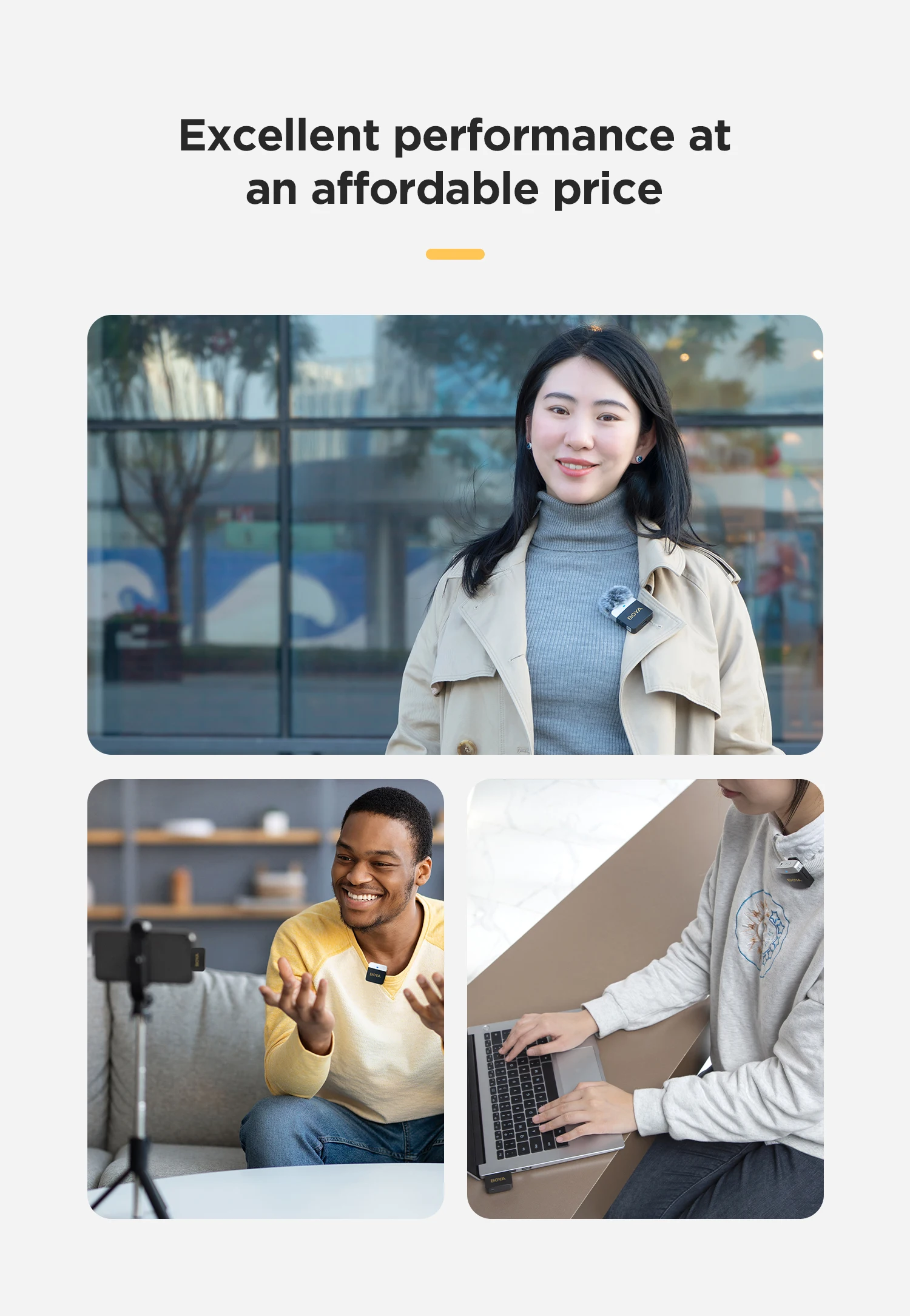 BOYA BY-M1V Wireless Lavalier Lapel Condenser Microphone for iPhone Android Smartphone Camera PC Gaming YouTube Broadcast Vlog BOYA BY-M1V Wireless Lavalier Lapel Condenser Microphone for iPhone Android Smartphone Camera PC Gaming YouTube Broadcast Vlog