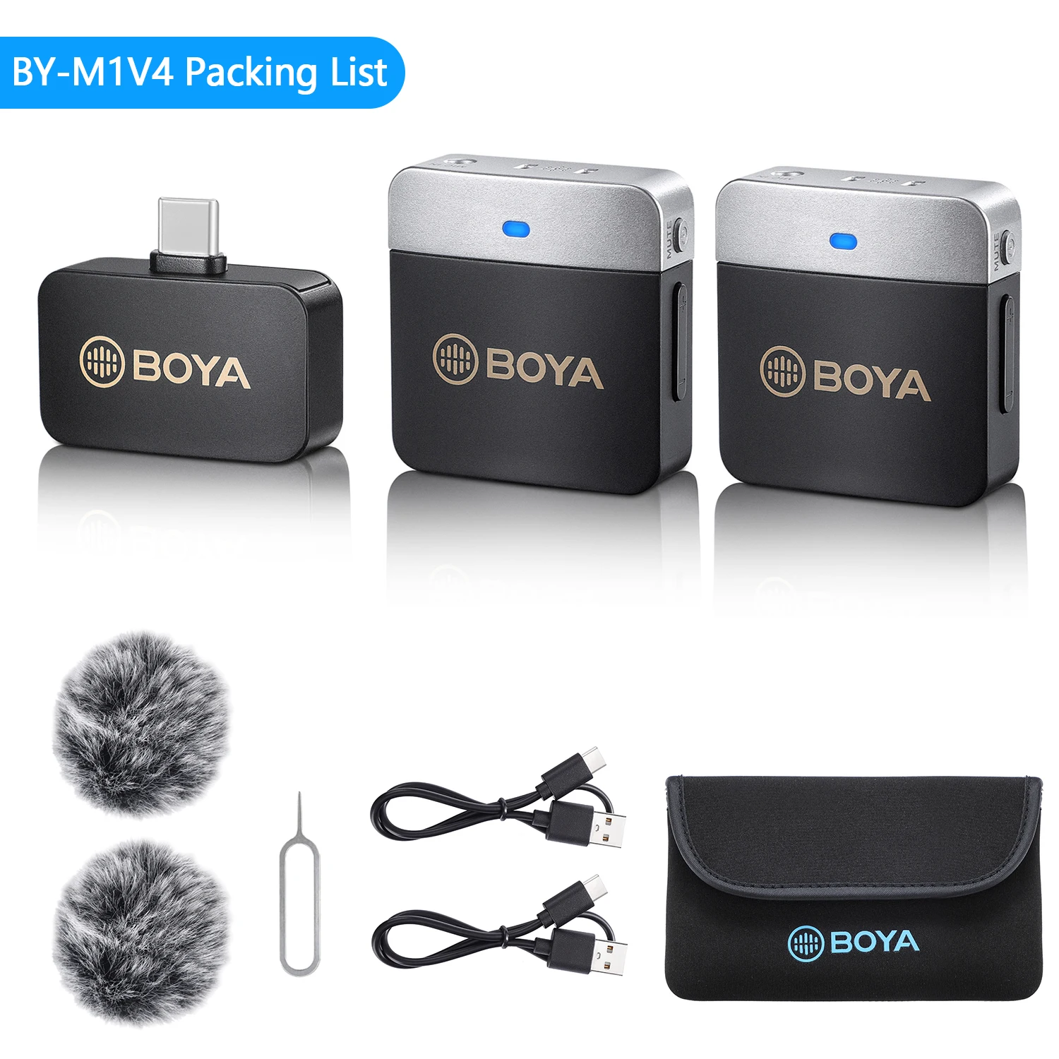 BOYA BY-M1V Wireless Lavalier Lapel Condenser Microphone for iPhone Android Smartphone Camera PC Gaming YouTube Broadcast Vlog BOYA BY-M1V Wireless Lavalier Lapel Condenser Microphone for iPhone Android Smartphone Camera PC Gaming YouTube Broadcast Vlog