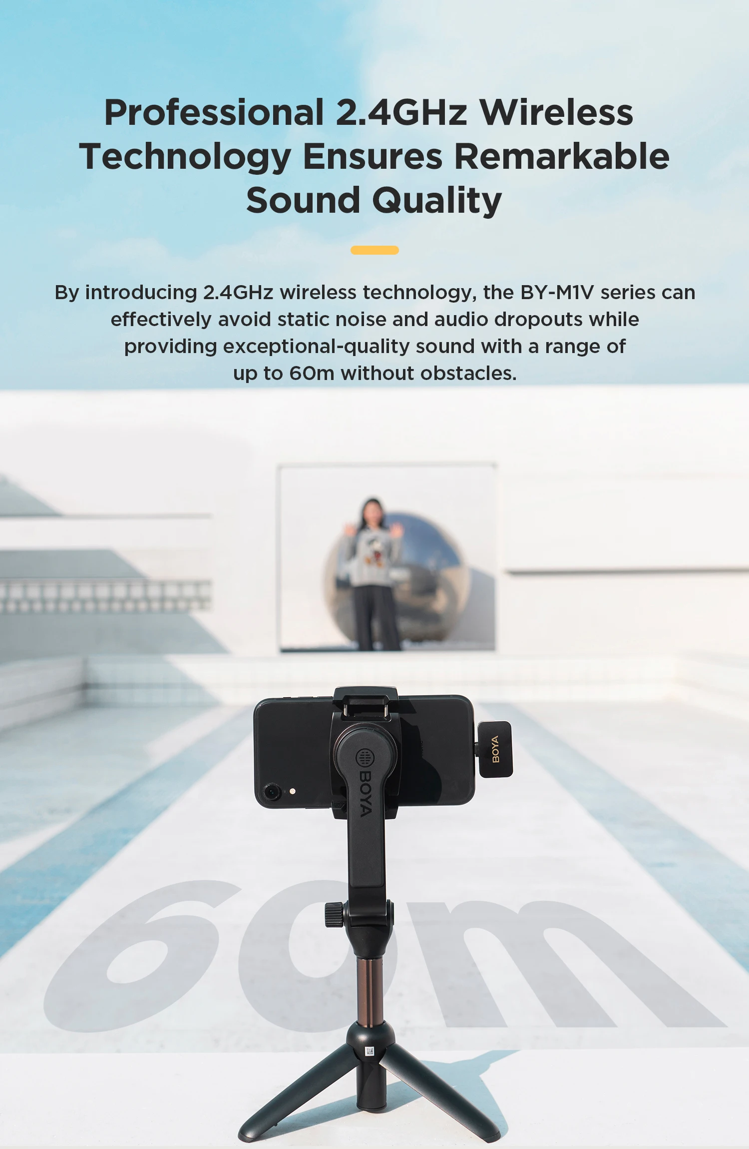 BOYA BY-M1V Wireless Lavalier Lapel Condenser Microphone for iPhone Android Smartphone Camera PC Gaming YouTube Broadcast Vlog BOYA BY-M1V Wireless Lavalier Lapel Condenser Microphone for iPhone Android Smartphone Camera PC Gaming YouTube Broadcast Vlog